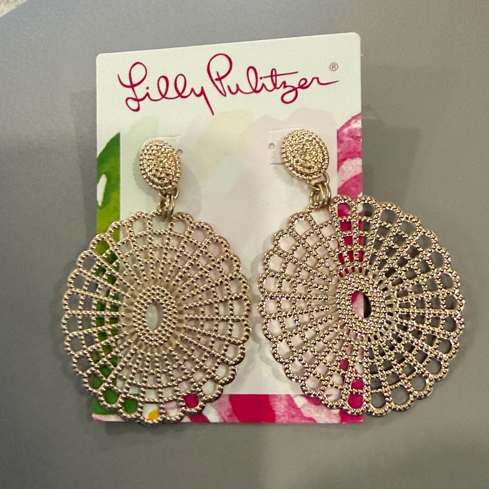 Lilly Pulitzer Gold Filigree Earrings
